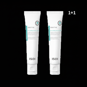 Isoi 1 + 1 dentifricio alla menta fresca sapore 100g Volume per denti sensibili per bambini ingredienti chimici a base di erbe Anti-cavità profumati al limone - Product Image 1