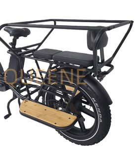 Vélo électrique cargo à longue portée OEM, 250W, double moteur, batterie au lithium, frein à disque hydraulique, vélo électrique 7 vitesses - Product Image 6