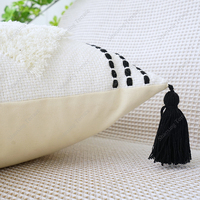 Tufté canapé bohème jeter taie d'oreiller nordique vente chaude brodé géométrique maison décorative Boho housse de coussin