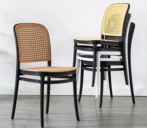 Hot <b>Sale</b> Outdoor Garden Furniture <b>High</b> <b>Back</b> Plastic Restaurant Stackable Dining <b>Chairs</b> - Product Image 1