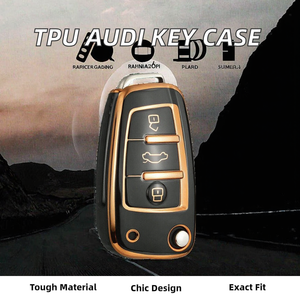 Popular Hot Sale TPU <strong>Audi</strong> Car <strong>Key</strong> Shell Cover for A3/A4/A6/Q3/Q7/TT Quartet (2010-2024) No Batteries Included - Product Image 2