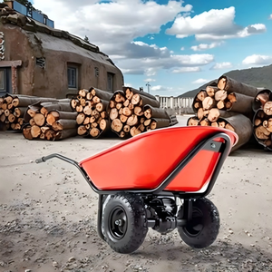 รถเข็นสาลี่ล้อสำหรับงานก่อสร้างในสวนหนักน้ำหนัก200กก. 100L ล้อขนาด3.25-8นิ้ว - Product Image 5