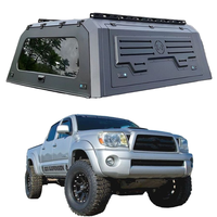 Capote de camionnette double cabine avec galerie de toit, capotes rigides imperméables, toppers de camionnette en aluminium, camping-car pour Hilux Ranger D-Max