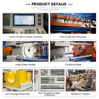 Ligne d'extrusion hydraulique professionnelle 1000T, système d'alarme de sécurité pour atelier industriel, presse d'extrusion d'aluminium