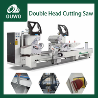 Machine de découpe CNC à double tête pour aluminium, UPVC et PVC, contrôlée par PLC, pour portes et fenêtres
