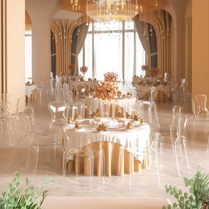 Atacado Fábrica Móveis Plástico Transparente Hotel Banquete Cadeira Policarbonato Aluguel Resina Clara Plástico Acrílico Cadeira Do Evento - Product Image 5
