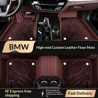Tapis de sol de voiture en cuir de luxe pour X1/X3/X4/X5, séries 5/3/4, série 7, 530Li/525Li/320Li OLIVER, ensemble complet