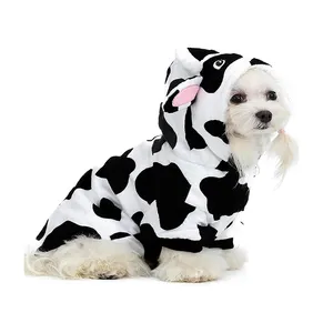 Cow pet Clothing brand with dog logo wholesale Suitable for Spring, Autumn and Winter wear