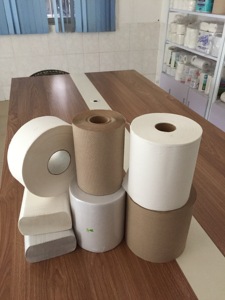 Toalla de papel de mano entrelazada de color marrón Kraft embalaje personalizado - Product Image 6