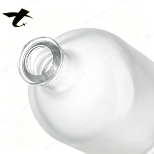 Botella de vidrio cilíndrica grande personalizada al por mayor para vodka, whisky, licores, con sellado de <span class=keywords><strong>corcho</strong></span> para tequila y brandy - Product Image 5