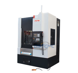 Vtc750 Heavy Duty kỹ thuật số duy nhất trục chính <span class=keywords><strong>CNC</strong></span> máy tiện đứng cho xe sửa chữa bánh xe - Product Image 1