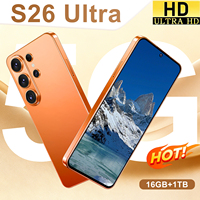 Smartphone S26 Ultra 5G Konfigurasi Tinggi Deca Core 16GB+1TB Memori Flash Siaga 5G Dual SIM Kualitas Lebih Baik Grosir Ponsel