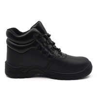Fabricant de chaussures Shandong en gros Chaussures de sécurité en cuir véritable lisse avec bout en acier Semelle extérieure en PU Bottes de travail pour Américain