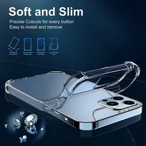 2022 Hot Sales Airbag Stoß feste Handy hülle für iPhone 7 bis 14 Hülle Transparent Klar, Für iPhone 11 13 Mini Pro Max Hülle