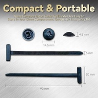 Nylon universel câble attache boucle 2025 nouveau Nylon verrouillage fermeture éclair attaches support pour voiture quotidien Auto fixation réparation 50 pièces