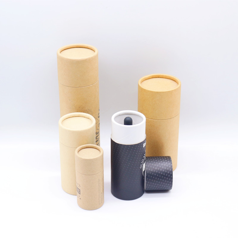 Custom Eco Friendly Round Cardboard Paper Box Packaging,wholesale Cylinder Kraft Paper Tube for Cosmetic Packaging