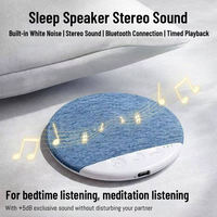 Haut-parleur sans fil sous oreiller pour le sommeil, mini-disque sonore ultra-fin avec technologie de bruit blanc avancée