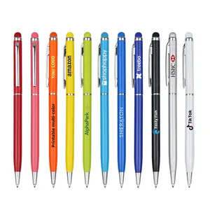 أقلام معدنية الأفضل مبيعًا بالجملة من المصنع مباشرةً أقلام ترويجية بالشعار مطبوعة بالليزر حسب الطلب