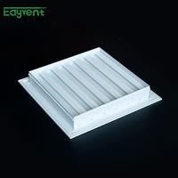 Grille d'aération murale extérieure en aluminium anti-insectes avec moustiquaire, pour l'admission d'air frais dans les espaces résidentiels