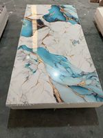 Plaques de marbre PVC légères, panneaux muraux en marbre UV, installation facile et projets de bricolage à domicile