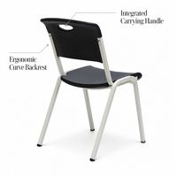 Chaise de classe élégante et polyvalente toutes saisons, anti-traces, longue durée de vie, idéale pour les séminaires, les dortoirs, les bibliothèques et les salles de lecture