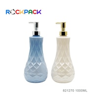 Bouteilles de savon liquide pour les mains en plastique de grande capacité 1000 ml, design spécial