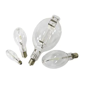 Bubble Type Industrial Halogen Lamp 70w 100w 150w 250w 400w 1000w High-Power Quartz Glass Metal Halide Light Bulb