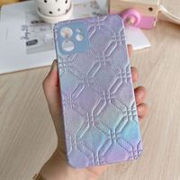 Étui de téléphone portable en cuir souple tendance du fabricant pour iPhone 11 12 13 16 17 18 Pro Max, design coloré