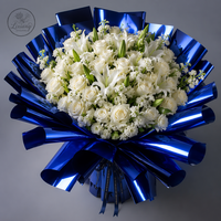 Papier d'emballage pour fleurs, boutique de cadeaux, imperméable, matériaux d'emballage pour bouquets, feuilles d'emballage florales pour fleuristes, 20 feuilles/paquet