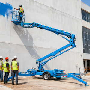 New 20m 18m 16m 14m 12m 10m 8m Hydraulic Trailer Mounted Man Lift <b>Platform</b> Cherry Picker Towable Boom Lift For Aerial <b>Work</b> - Product Image 5