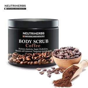 Prive Logo Body Skin Scrub Met Kokosolie, Vitamine E, en Zeezout Prive Logo Oem Koffie Body Scrub