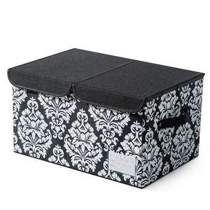 2 Gird Organizadores de artículos diversos para el hogar, armario plegable apilable, cajas de juguetes para niños, libros plegables, caja de almacenamiento de ropa con tapa - Product Image 2