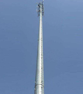 Tour de télé<span class=keywords><strong>communication</strong></span> monopoteau haute mât avec protection contre la foudre, 5G WiFi, tube unique, galvanisé à chaud, acier Q235B/Q355, antennes 20m-50m - Product Image 3