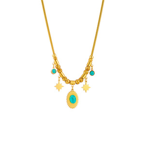 Colar de Joias de Moda com Revestimento de Ouro 18K em Aço Inoxidável para Mulheres - Product Image 6