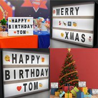 Boîte lumineuse LED néon d'intérieur avec lettres décoratives personnalisables pour voitures et entreprises
