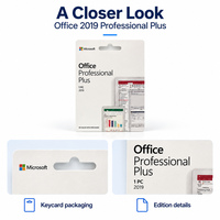 Perangkat Lunak Produktivitas Office 2019 Professional Plus untuk PC Windows Kartu Kunci Aktivasi Multibahasa Microsoft