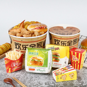 Caixa de Embalagem para Frango Frito Branca com Design Novo e Personalizado, Embalagem para Comida para Viagem - Product Image 4