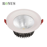 Spot lumineux LED étanche à intensité réglable IP65, 15W, encastré, 18W, antireflet