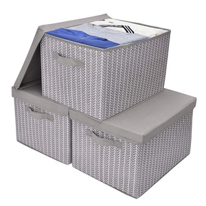 Foldable non woven fabric storage box Kids Toys Cloth Organizer Fabric Cube Storage Box