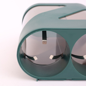 ที่วางแก้วแบบใช้แล้วทิ้งติดผนังทรงกระบอกฝาปิดแบบพลิกได้แขวนสำหรับใช้ในบ้านชั้นวางแก้ว - Product Image 2