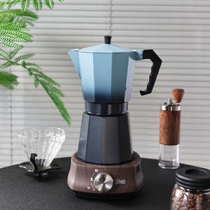 Accesorios reemplazables azules degradados exclusivos del fabricante para <span class=keywords><strong>Espresso</strong></span> Moka Pot Custom Mokapot Business Coffee Tool - Product Image 1
