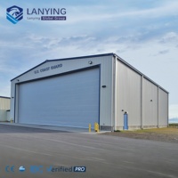 Hangar d'avion en structure métallique, bâtiment préfabriqué pour le stockage d'avions et les installations aéronautiques, hangar en acier