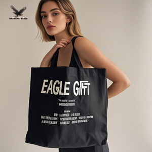 Grand sac fourre-tout Petit sac fourre-tout en toile Sac en toile de coton personnalisé avec logo imprimé personnalisé - Product Image 3