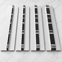 Grille de drainage linéaire en acier inoxydable 304 pour douche, piscine, patio, système de drainage commercial