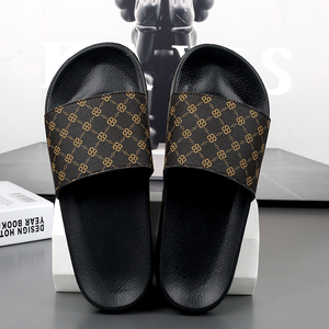 <span class=keywords><strong>Chaussons</strong></span> décontractés pour hommes et femmes, chaussures plates de luxe à bout ouvert pour l'extérieur, vente en gros - Product Image 4