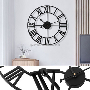 16 "20" 60 <span class=keywords><strong>cm</strong></span> Roman grande ferro metallo di lusso orologio <span class=keywords><strong>da</strong></span> <span class=keywords><strong>parete</strong></span> moderno decorazione per la casa grande orologio retrò per la decorazione della stanza Lingving - Product Image 5