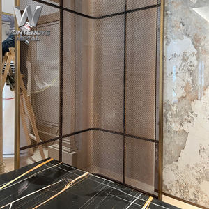 Paravent en métal sur mesure, cloison en fil métallique en acier inoxydable 304 pour <span class=keywords><strong>salon</strong></span>, hôtel, villas, restaurant. - Product Image 5
