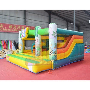 <span class=keywords><strong>Casa</strong></span> de Brinco Inflable de PVC para Jardín, <span class=keywords><strong>Parque</strong></span> o Área de Juegos, con Tobogán, Certificación CE, Garantía de 3 Años, Capacidad de 300-500 kg - Product Image 2