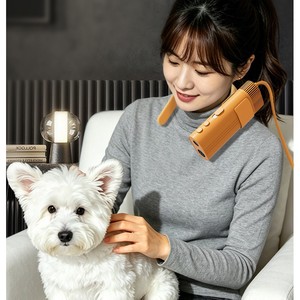 Zohang Pet Hair Dryer Neck Hanging AC Motor Overheat Protection For <b>Dog</b> Cat Grooming Drying - Product Image 2