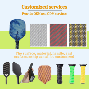Tùy chỉnh 16mm sợi carbon pickleball mái chèo với lõi tổ ong cắt lạnh cho đào tạo và giải trí - Product Image 4
